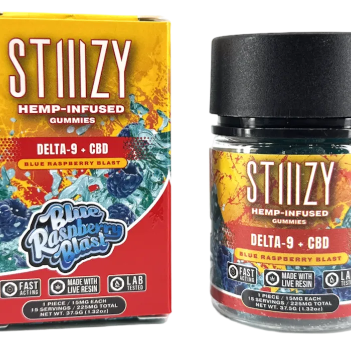 STIIIZY D9 CBD 15PC 225MG GUMMY JAR