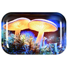 PULSAR METAL TRAY W/LID - MYSTICAL MUSHROOMS