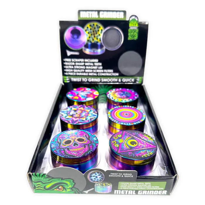 SMOKEZILLA RAINBOW METAL GRINDER 25552 - ASSORTED