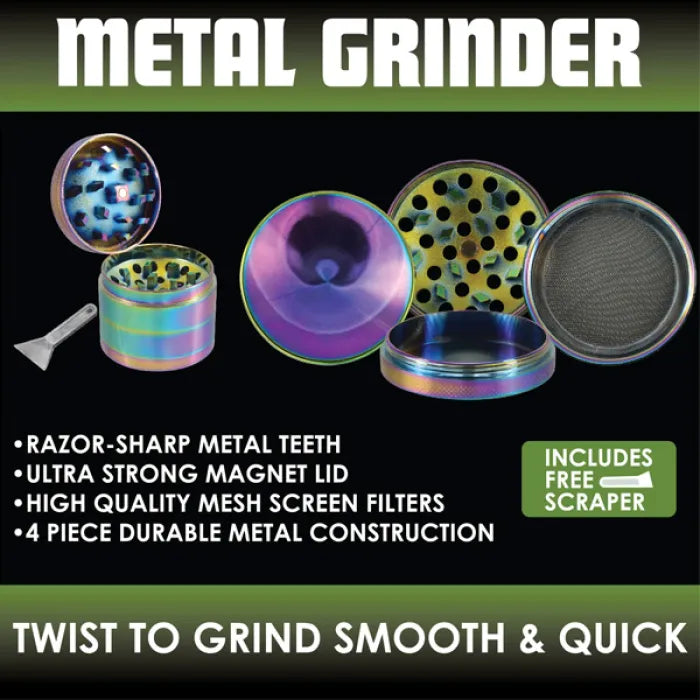 SMOKEZILLA RAINBOW METAL GRINDER 25552 - ASSORTED