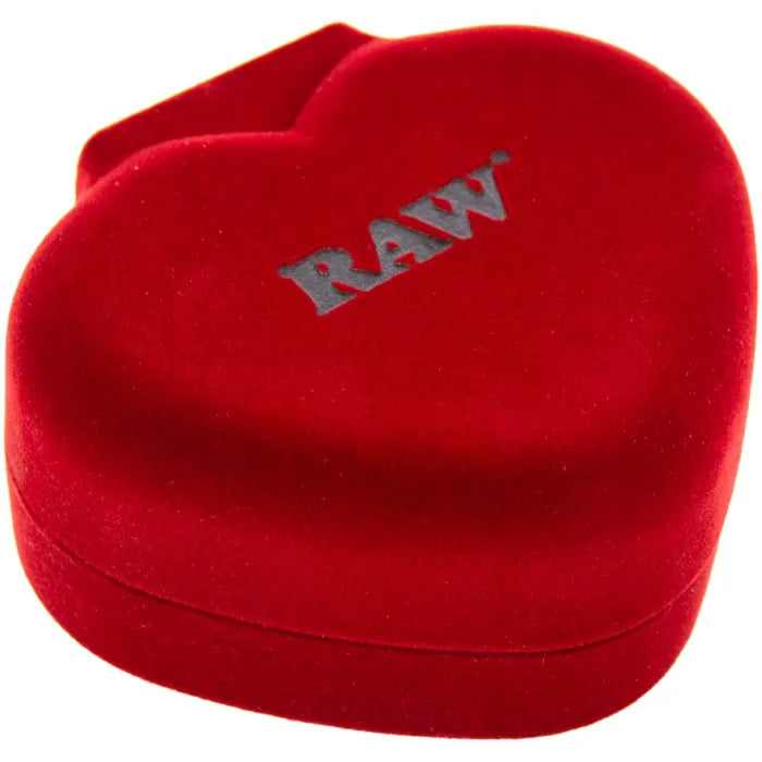RAW PINK GLASS HEART CONE HOLDER