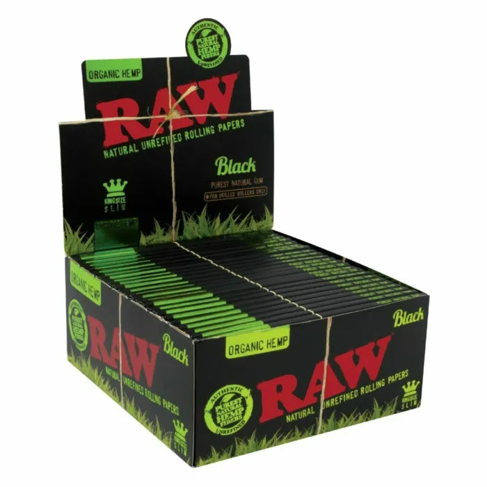 RAW BLACK ORGANIC KING SIZE SLIM