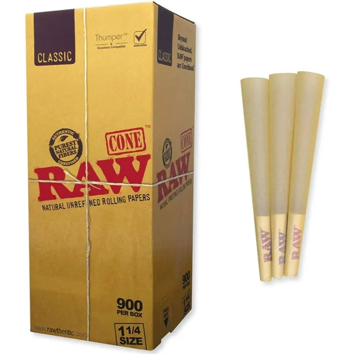 RAW CLASSIC BULK 1 1/4 CONES 900CT