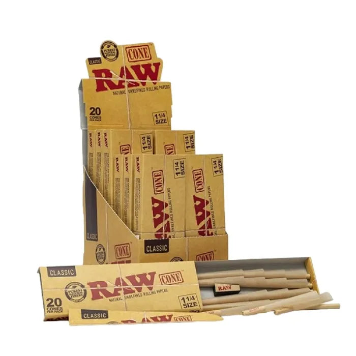 RAW CLASSIC PRE ROLL CONE 20PK