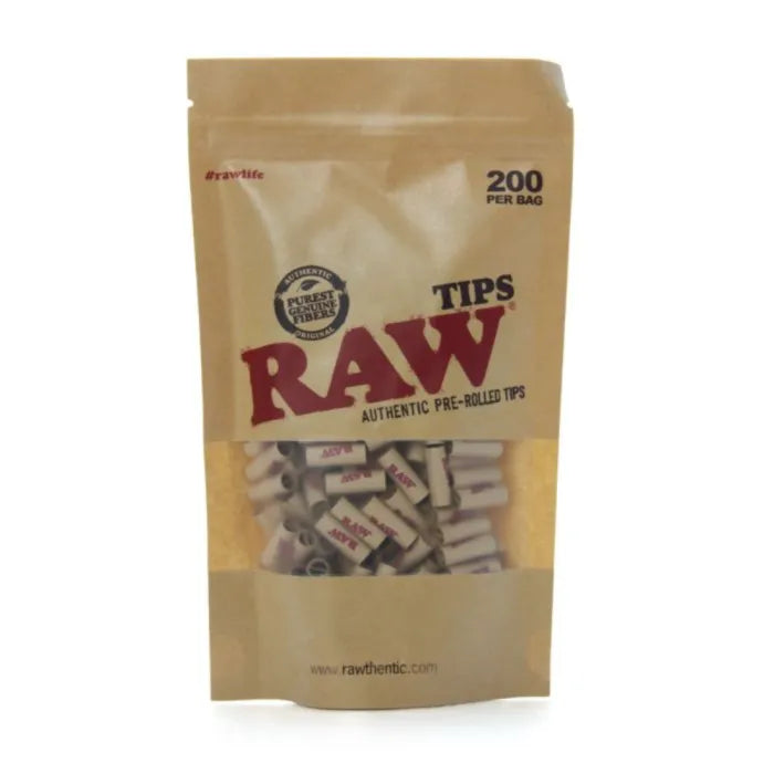 RAW PRE-ROLLED TIPS 200/BAG