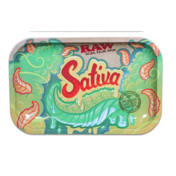 RAW ROLLING TRAY SATIVA - SMALL