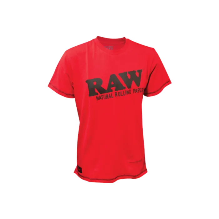 RAW COTTON RED SHIRT W/ ZIPPER POCKET 22079
