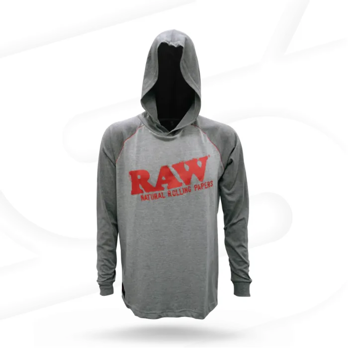 RAW LIGHTWEIGHT HOODIE TWO TONE GRAY 22070A