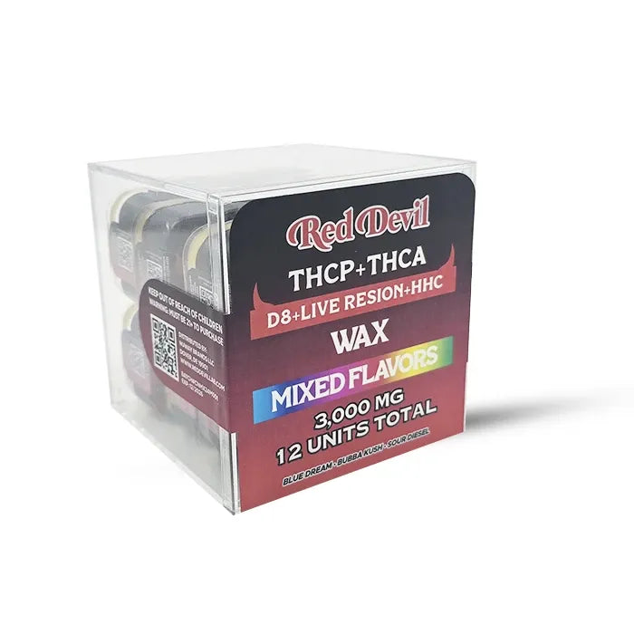 RED DEVIL D8 LR HHC WAX 3000MG 12CT - MIXED FLAVORS