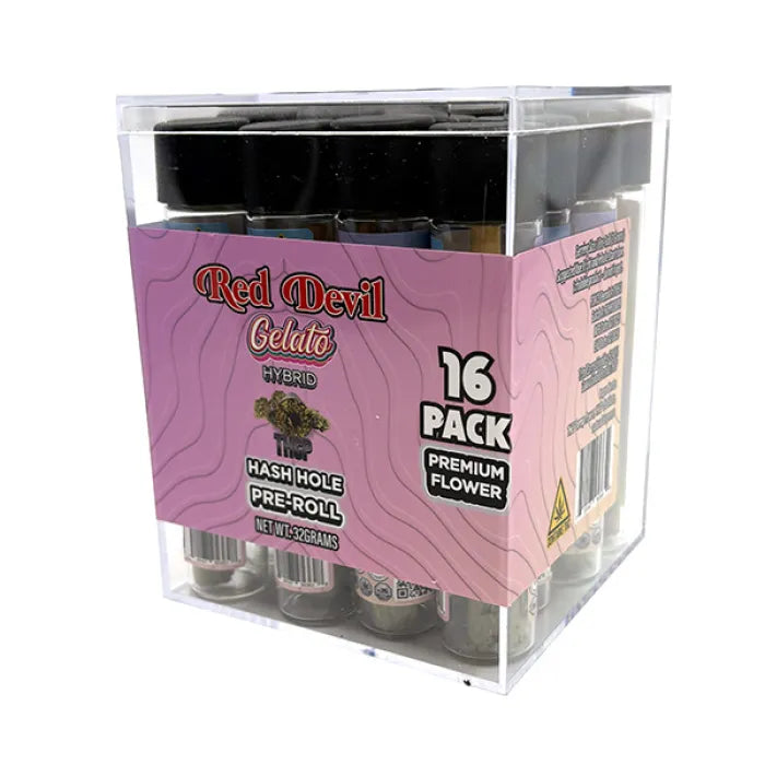 RED DEVIL THCP HASH HOLE PREROLLS 2G 16CT
