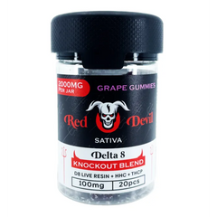 RED DEVIL GUMMIES JAR 2000MG KNOCKOUT BLEND