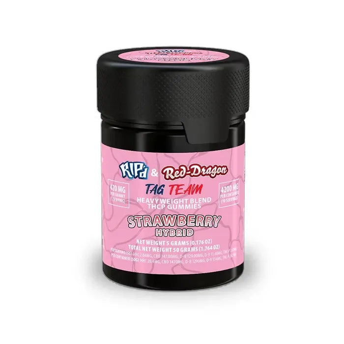 RIPD & RED DRAGON TAG TEAM THCP GUMMIES 50G
