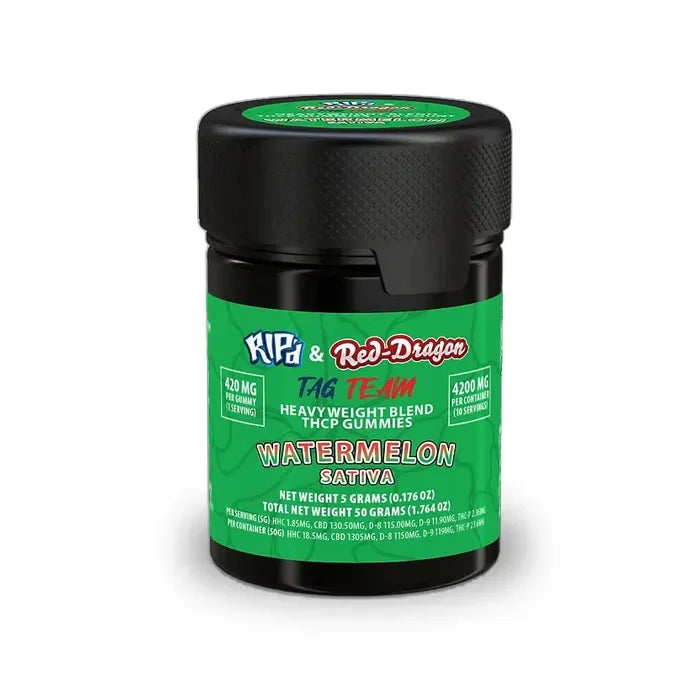RIPD & RED DRAGON TAG TEAM THCP GUMMIES 50G