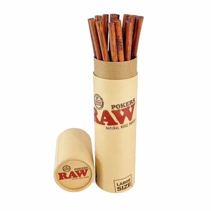 RAW WOODEN POKERS LARGE