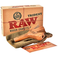 RAW TRIDENT WOODEN HOLDER