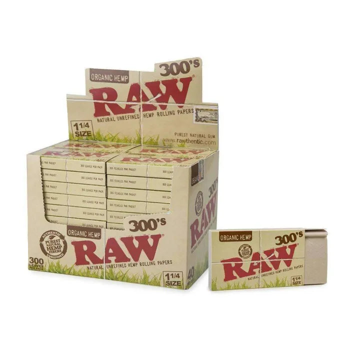 RAW NATURAL PAPERS 300CT 1 1/4