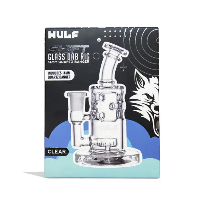 WULF SHIFT GLASS DAB RIG 14MM QUARTZ BANGER