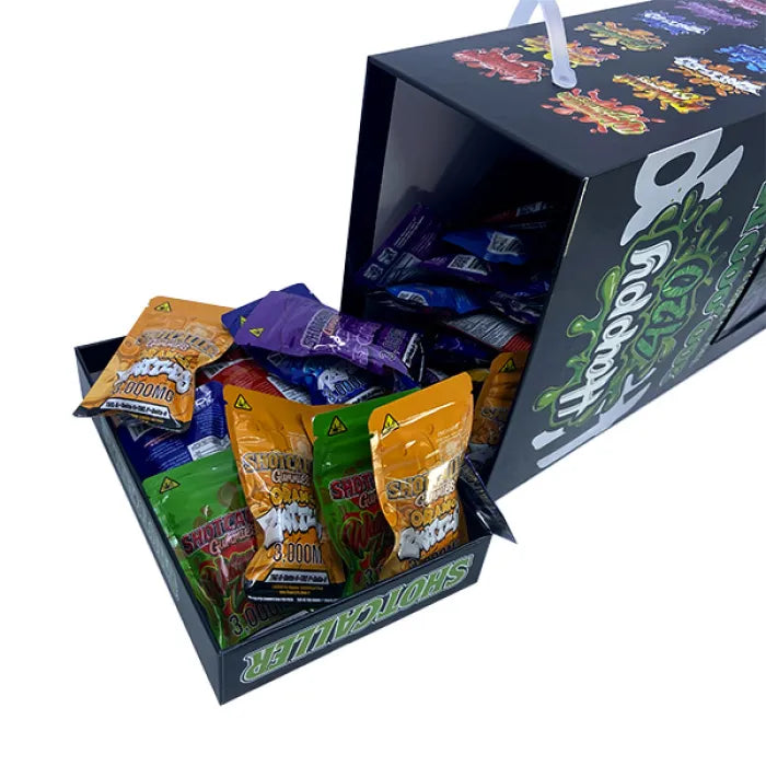 SHOTCALLER HAPPY 420 BOX GUMMIES THCA D9 THCP D8 300,000MG 2PC 100CT - ASSORTED