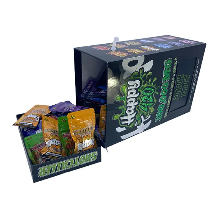 SHOTCALLER HAPPY 420 BOX GUMMIES THCA D9 THCP D8 300,000MG 2PC 100CT - ASSORTED