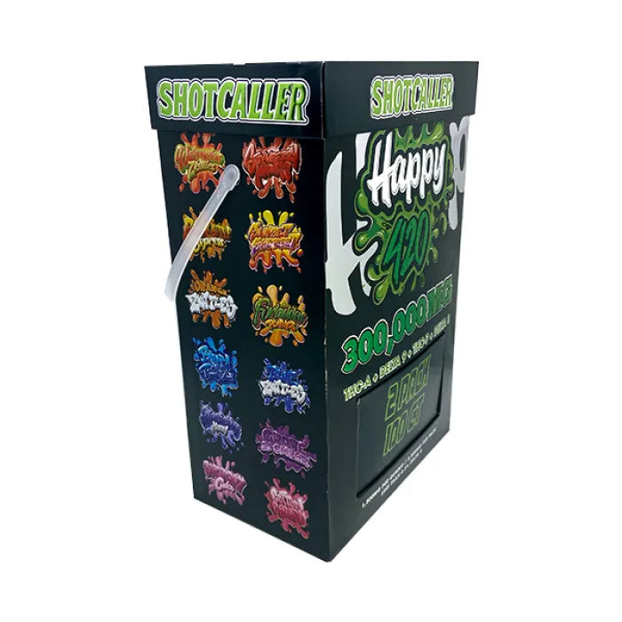 SHOTCALLER HAPPY 420 BOX GUMMIES THCA D9 THCP D8 300,000MG 2PC 100CT - ASSORTED