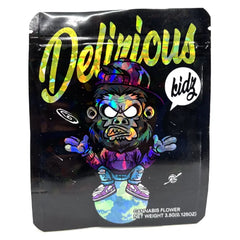 SMOKE PROOF BAGS 100CT - DELIRIOUS MONKEY ON THE GLOBE