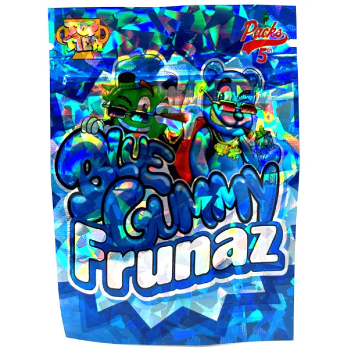 SMOKE PROOF BAGS 100CT SMALL - BLUE GUMMY FRUNAZ