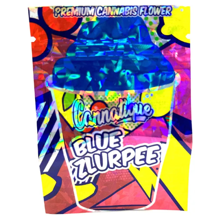 SMOKE PROOF BAGS 100CT SMALL - BLUE ZLURPEE DRINK