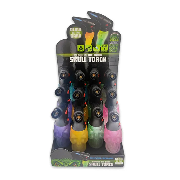 SMOKEZILLA TORCHES GID SKULL - ASSORTED