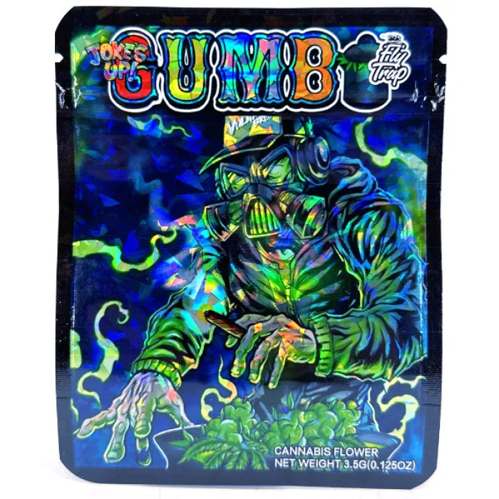 SMOKE PROOF BAGS - GUMBO SMOKING WITH A MASK