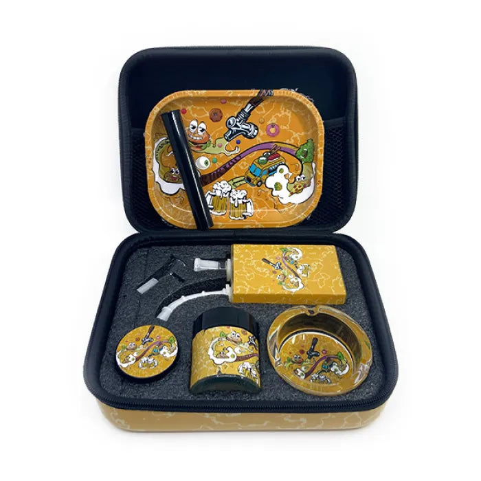 SMOKING SET BAG W/ BONG - ASSORTED