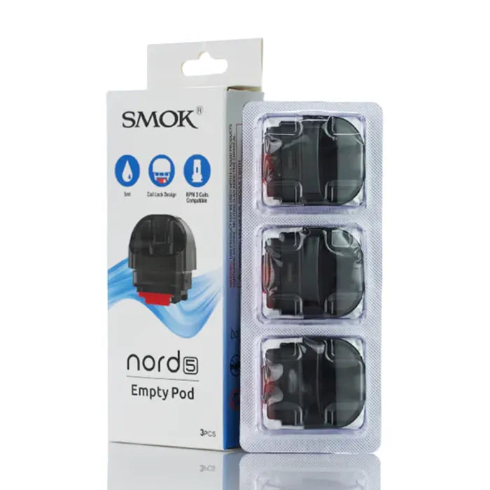 SMOK NORD 5 EMPTY PODS 3PK