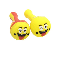 4.5" SILICONE SPONGEBOB HAND PIPE SP44