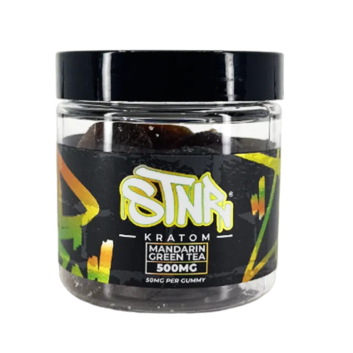 STNR KRATOM GUMMIES 500MG - MANDARIN GREEN TEA