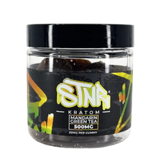 STNR KRATOM GUMMIES 500MG - MANDARIN GREEN TEA