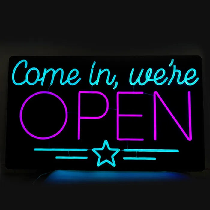 SWAV LED-28 35X17 IN - COME IN WE'RE OPEN