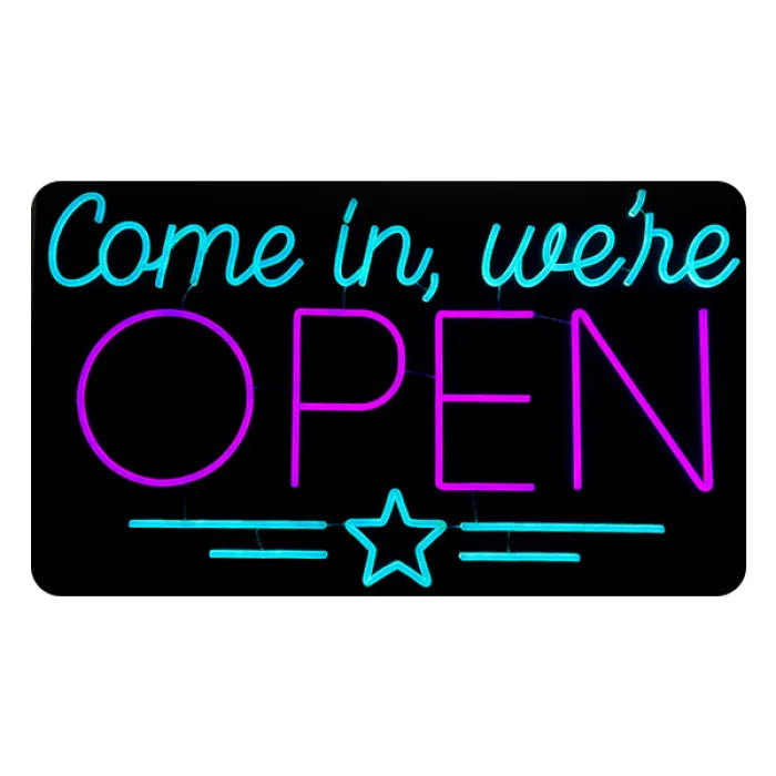 SWAV LED-28 35X17 IN - COME IN WE'RE OPEN