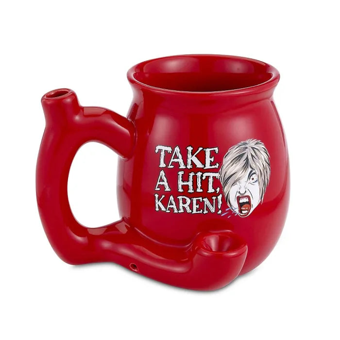 TAKE A HIT KAREN RED MUG