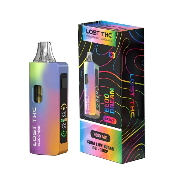 LOST THC RAINBOW V2 DISPOSABLE D8/THCP 7.5G 5CT
