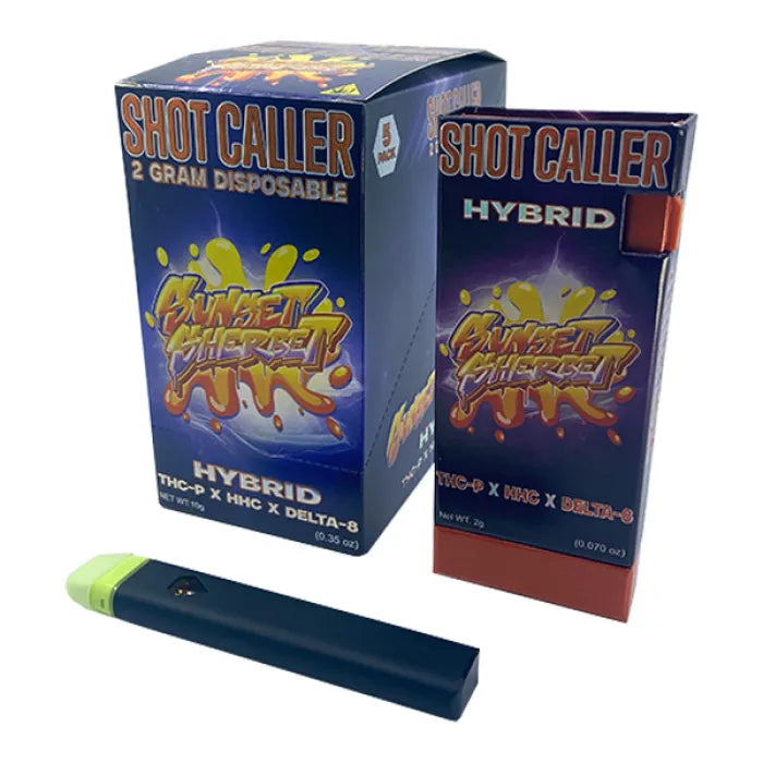 SHOTCALLER THCP HHC D8 DISPOSABLE 2G 5PC