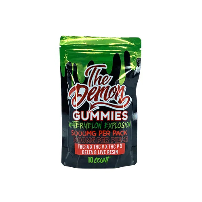 THE DEMON GUMMIES THCA THCV THCP D8 LR 5000MG