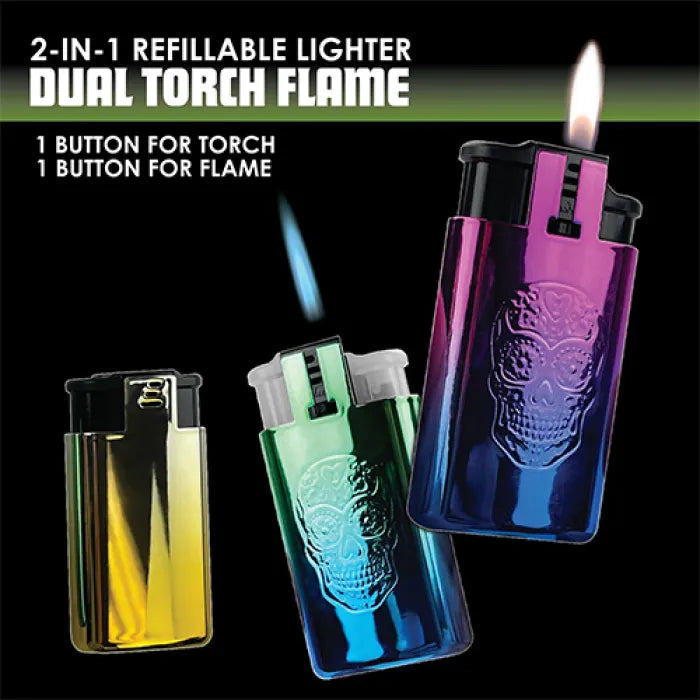 SMOKEZILLA TORCH 023696 DUAL FLAME - ASSORTED