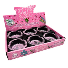 TRIPPY GOAT GLASS ASHTRAY - BAKED BUNNY