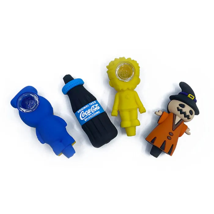 TRIPPY GOAT SILICONE PIPES - ASSORTED