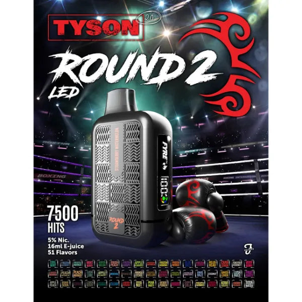 TYSON 2.0 ROUND 2 DISPOSABLE 7.5K PUFF