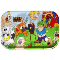 TOKE BUDDY METAL ROLLING TRAY MEDIUM 7 X 11 - BABBYSITTERS
