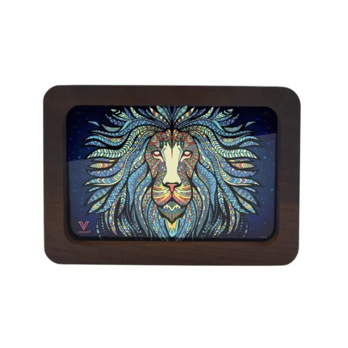 V-SYNDICATE WOOD HIGHDEF TRAY - TRIBAL LION