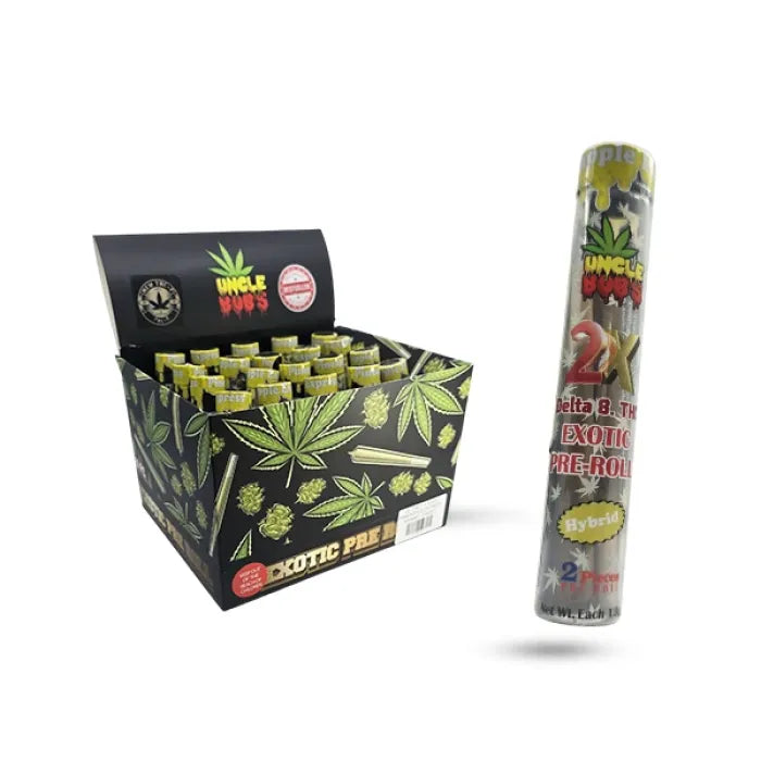 UNCLE BOBS PREROLLS THCP + KIEF 20CT 2PC