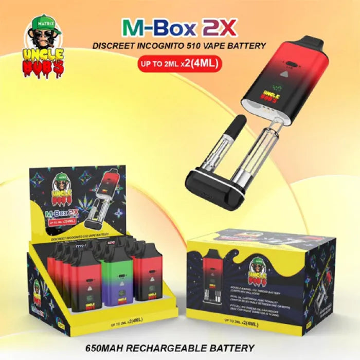 UNCLE BOBS M BOX 2x 650MAH BATTERY