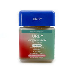 URB GUMMY GETAWAY ST. LUCIA THCP D8 D9 5000MG 25CT