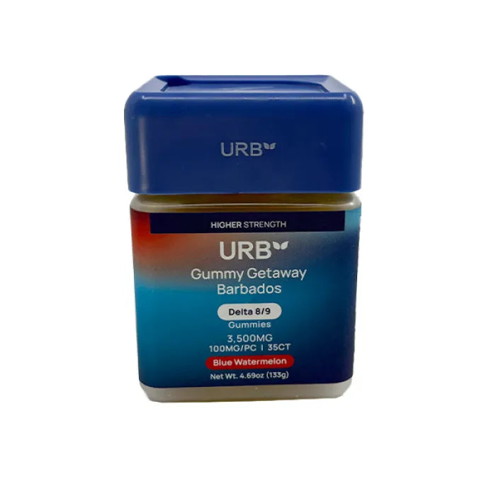 URB GUMMY GETAWAY BARBADOS D8 D9 3500MG 35CT